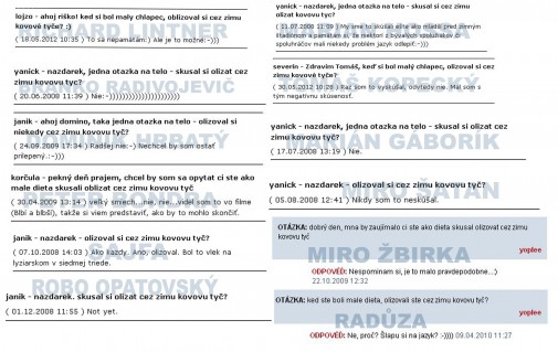 Keď osobnosti odpovedaju online...